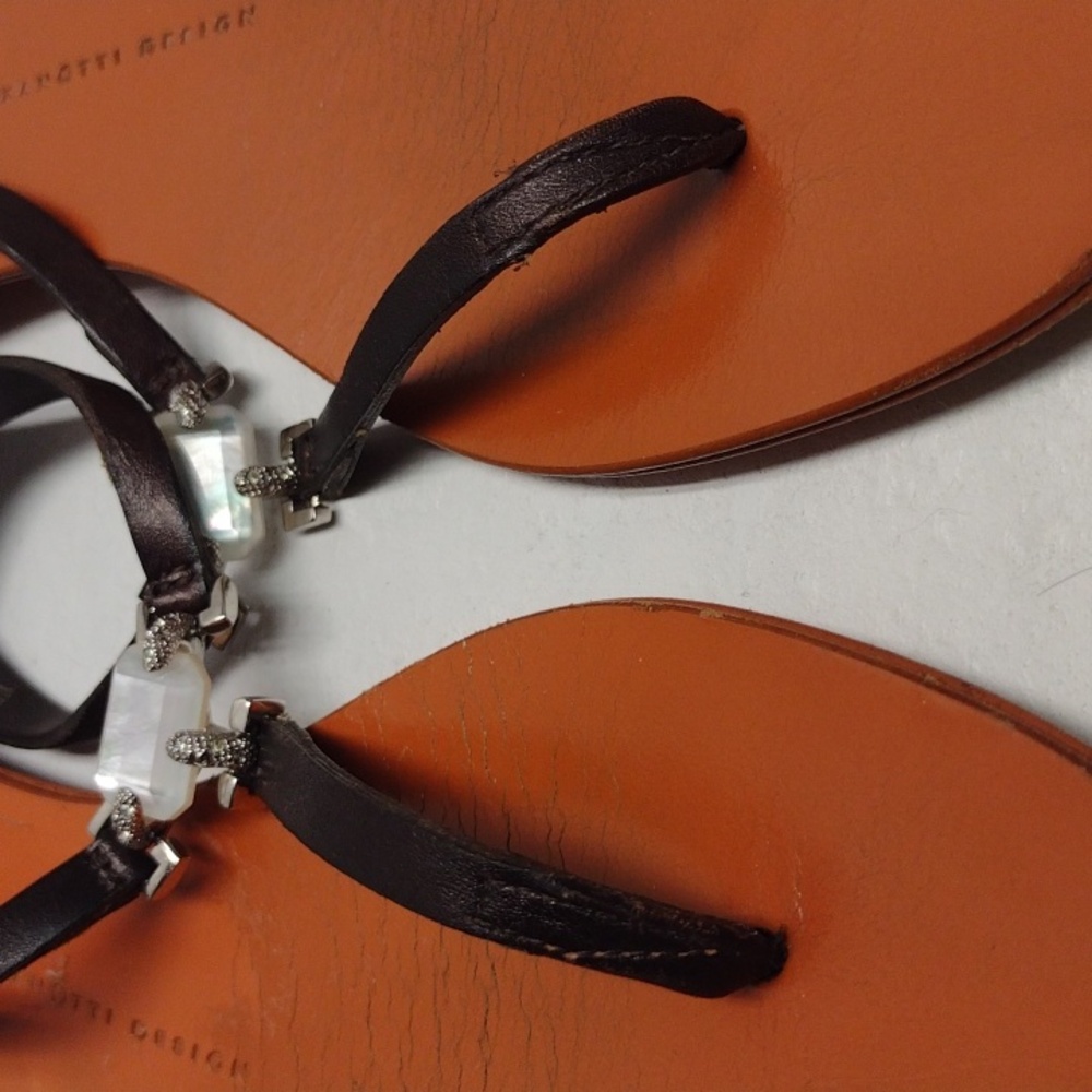 Giuseppe Zanotti Brown Sandals Size 9 Bohemian, Boho, Beach, Summer, Vacation. - Picture 13 of 16